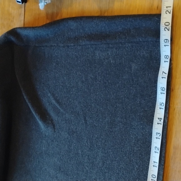 Calvin Klein black/ dark charcoal grey classic dress. Size large. So classic CK. - Picture 14 of 15